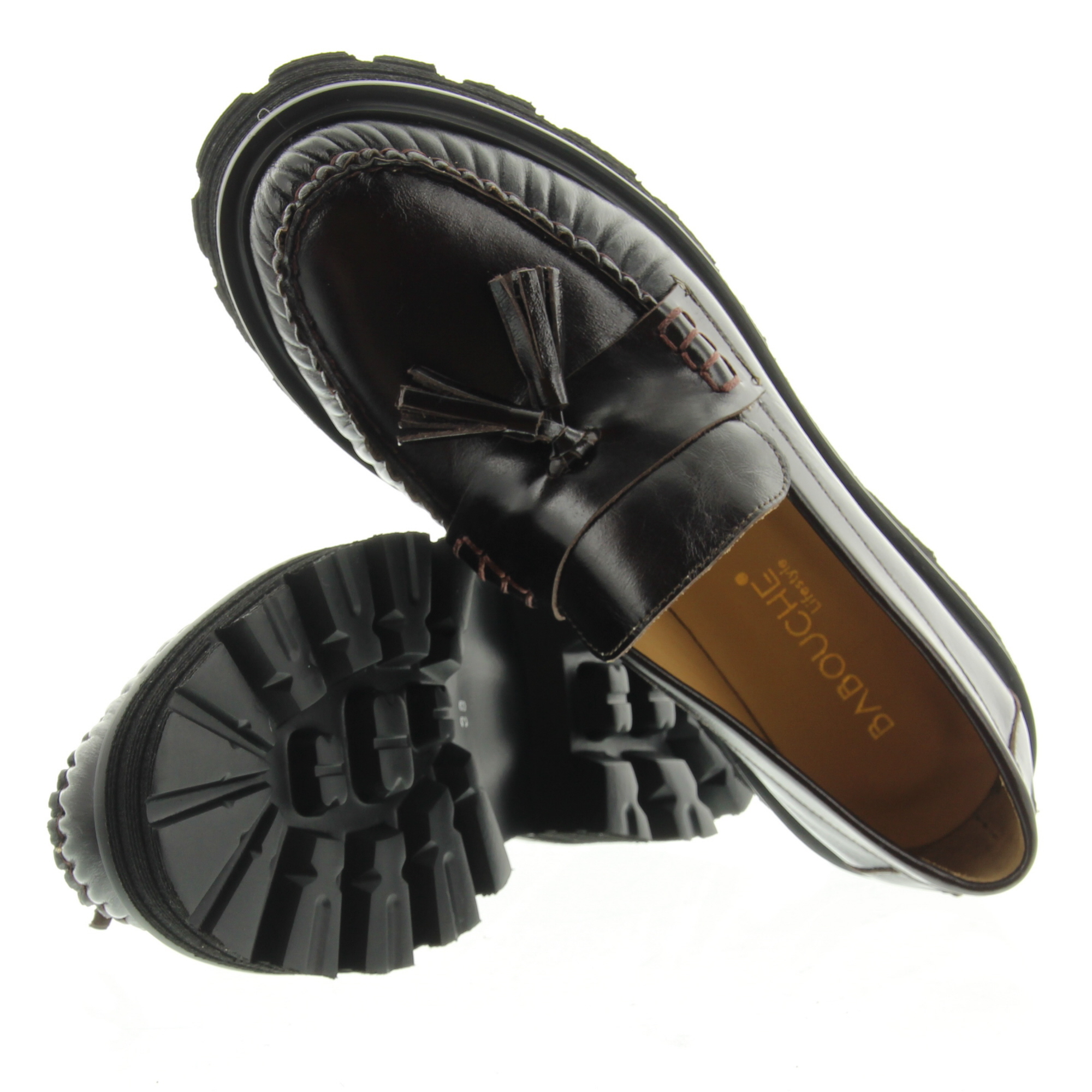 Babouche Bizou-105 58 Darkbrown