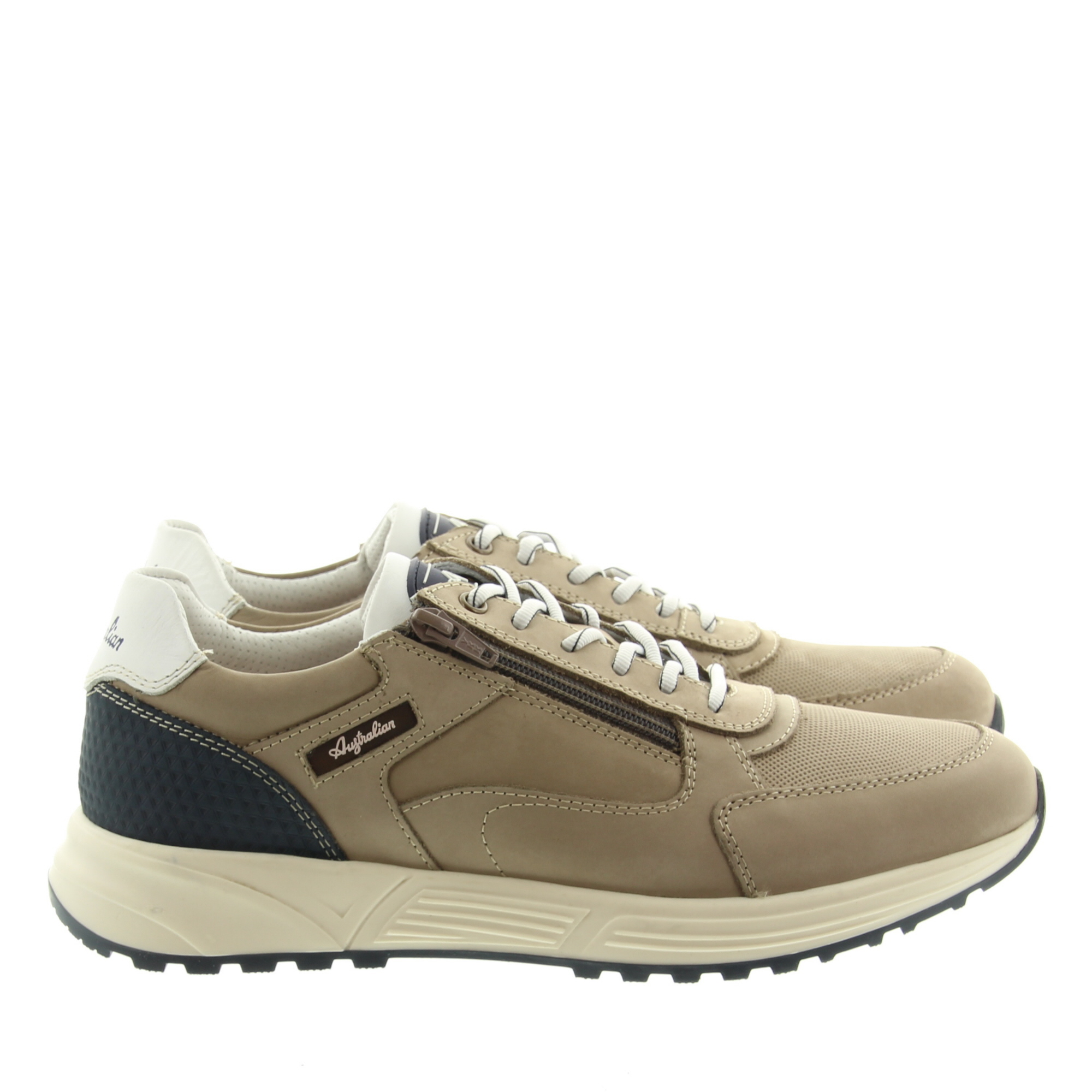 Australian Footwear 15.1686.03 Discover L37 Taupe Blue White