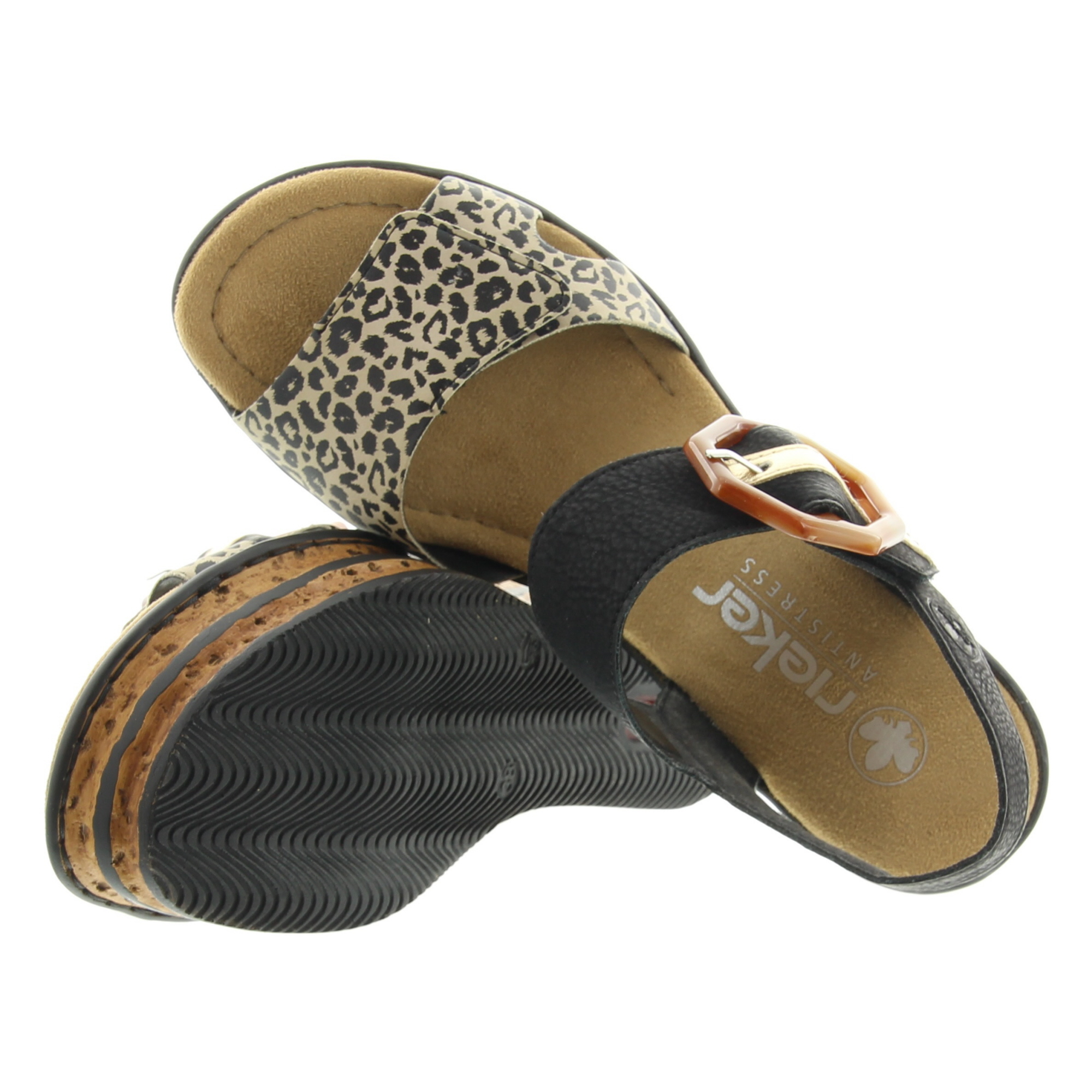 Rieker 68176 00 Ginger Schwarz Lightgold