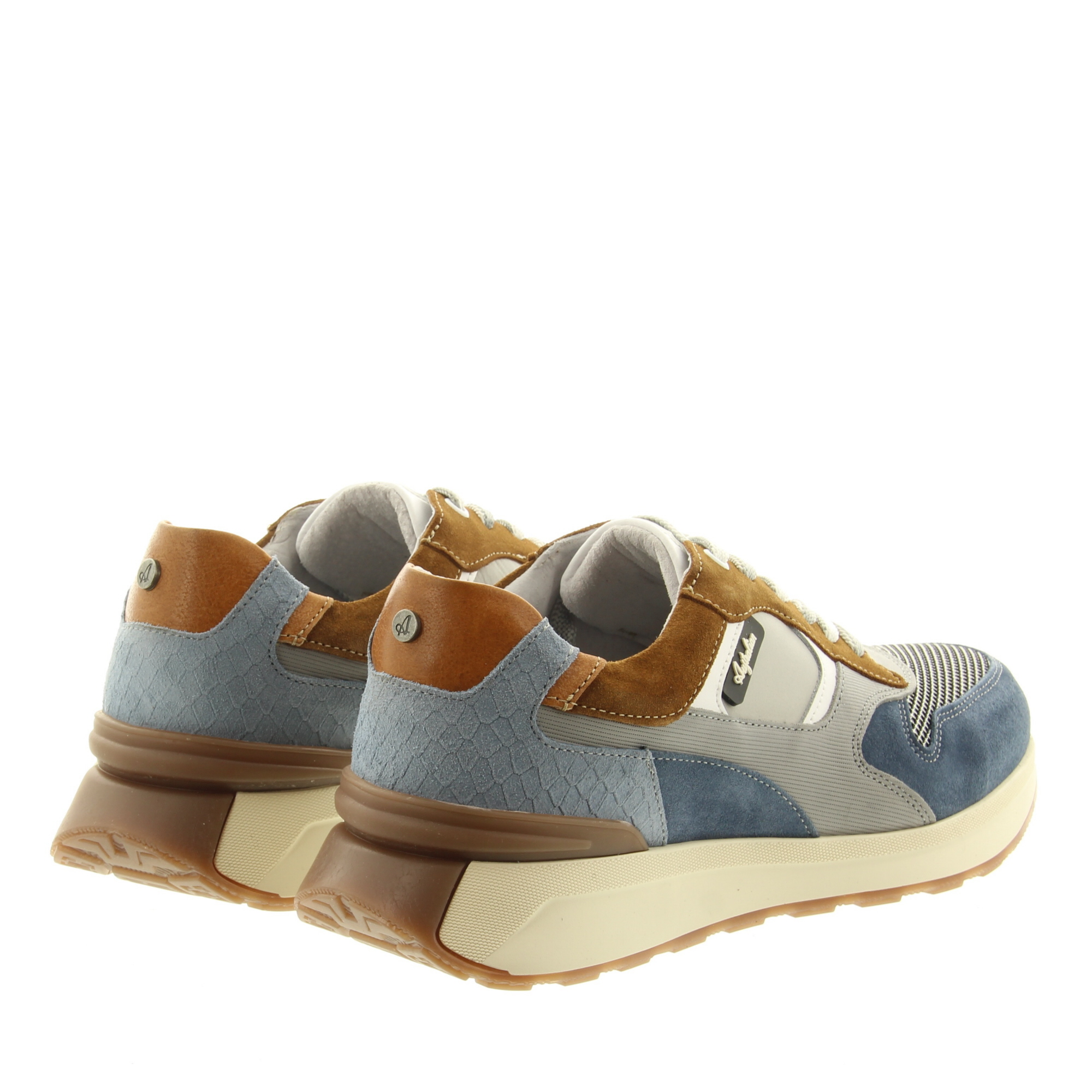 Australian Footwear Kyoto 15.1651.01 KE2 Grey-Blue Combi