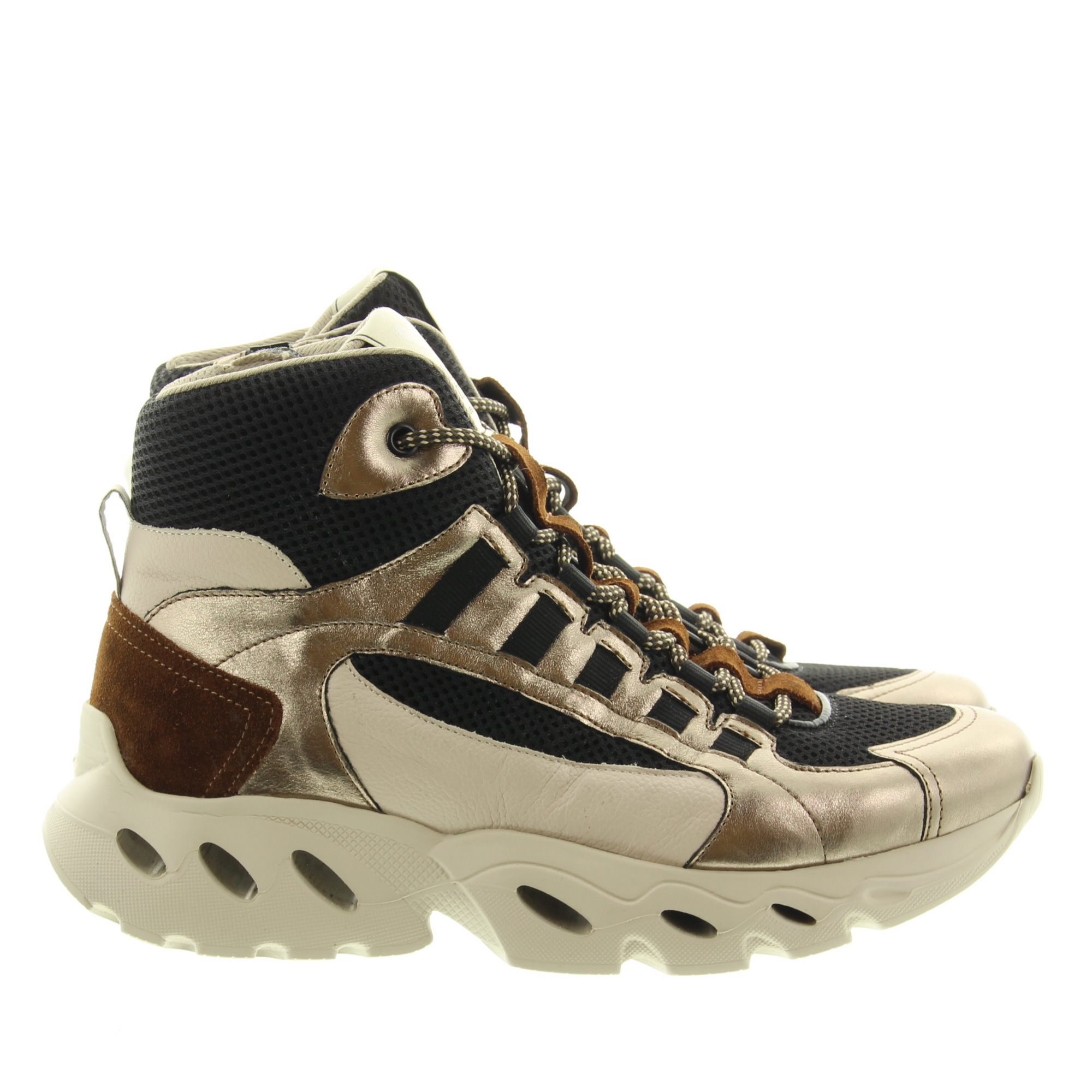 Durea 9831 605 H 1908 Champagne/zwart/wood Durea 9831 605 H 1908 Champagne/zwart/wood