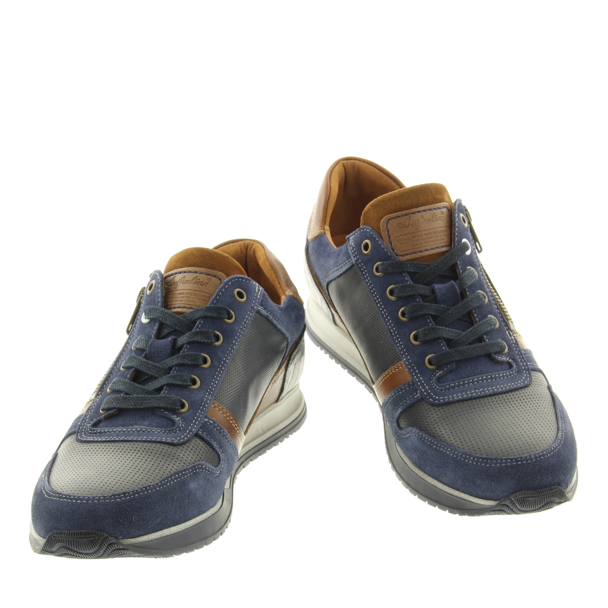 Australian Footwear Browning Width H 15.1508.02 SIP Ocean Blue Cognac