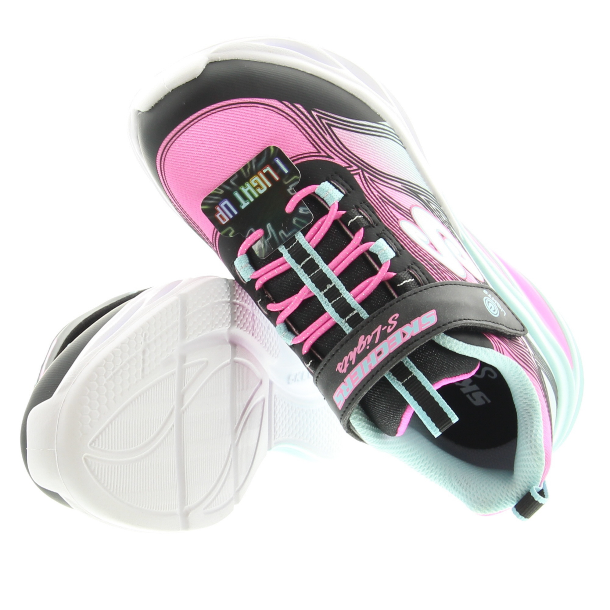 Skechers 303712L S-Lights Cosmic Glow BKMT Black Multi