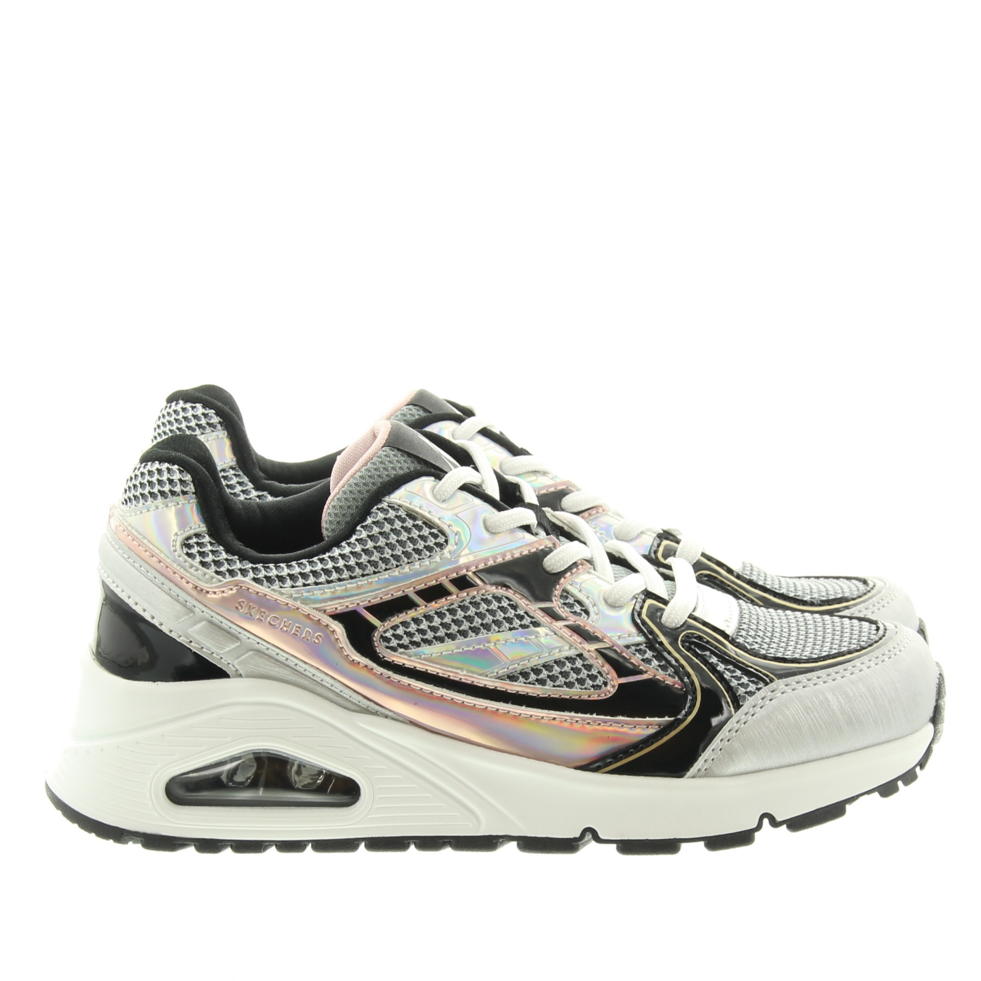 Skechers 310328L Uno Gen1-PlatinumFlash SLBK Silver Black