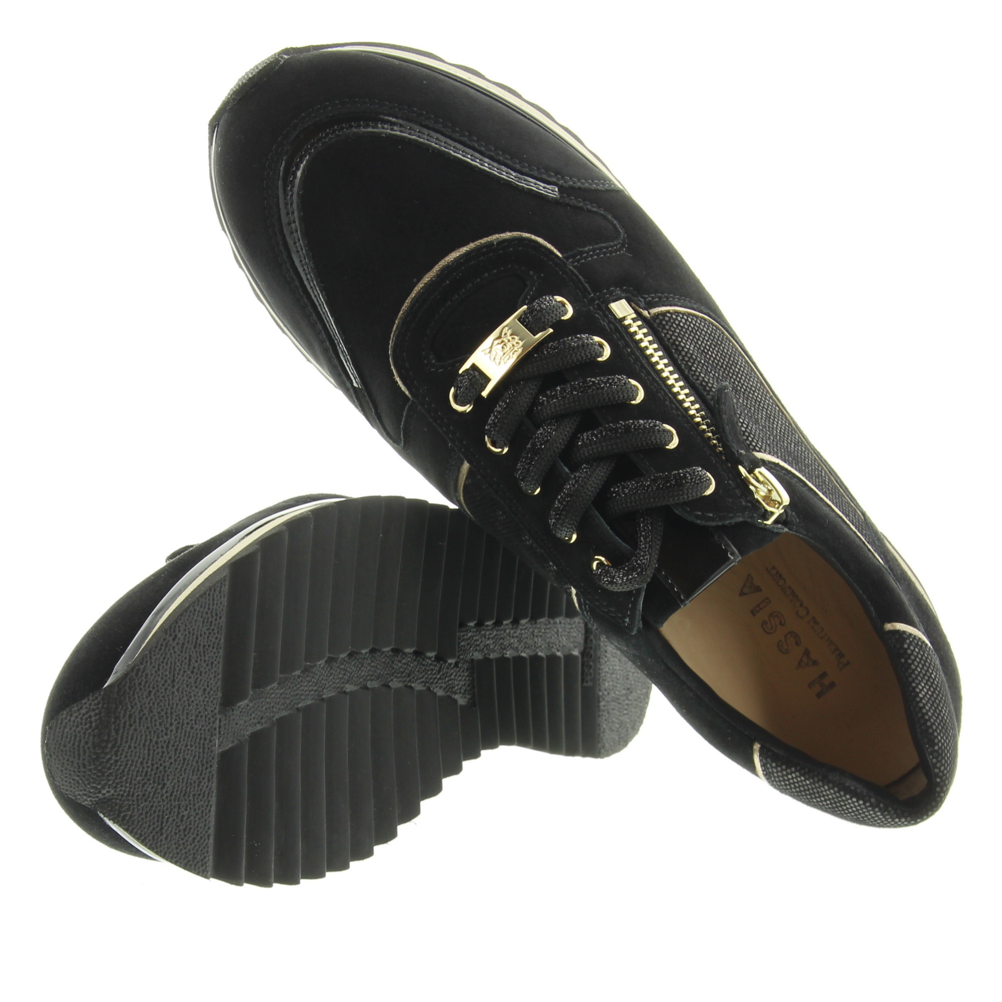 Hassia Shoes 302034 Porto 0119 Schwarz Taupe