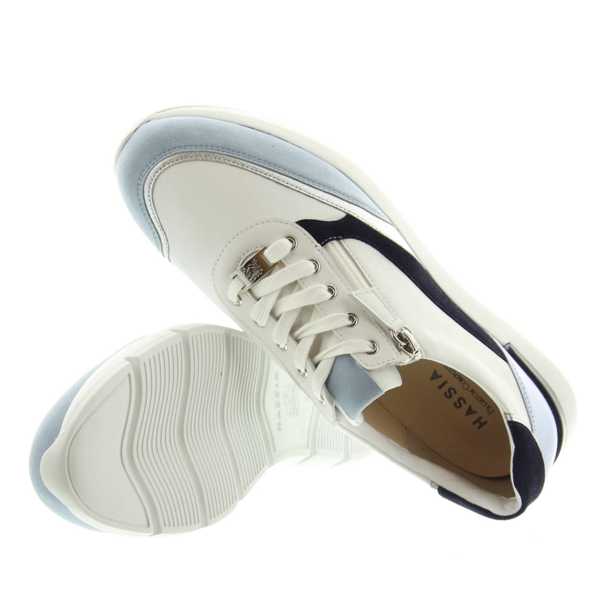 Hassia Shoes 301350 Bordeaux 0232 Weiss Blue