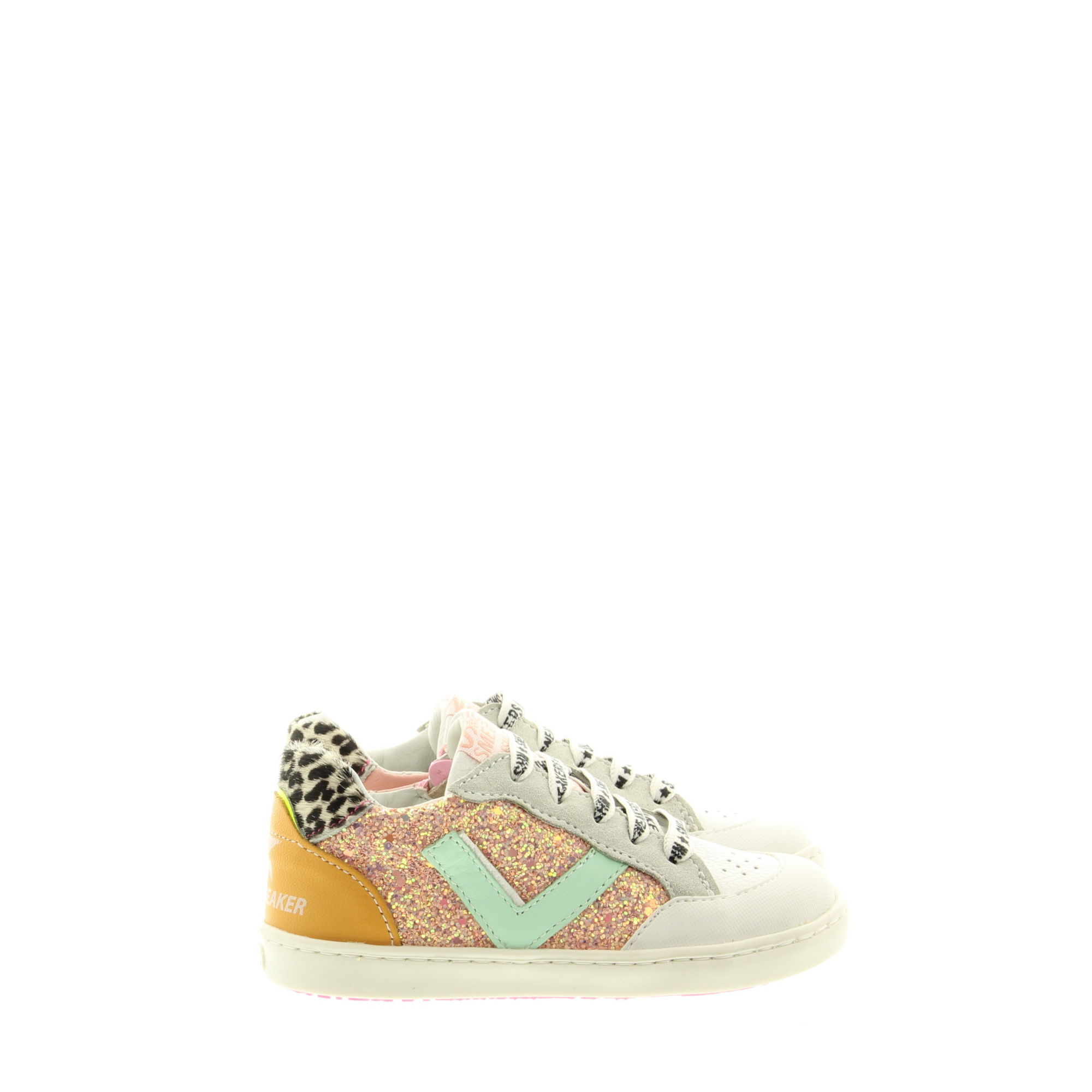 ShoesMe UR22S043-F Pink Orange Green ShoesMe UR22S043-F Pink Orange Green
