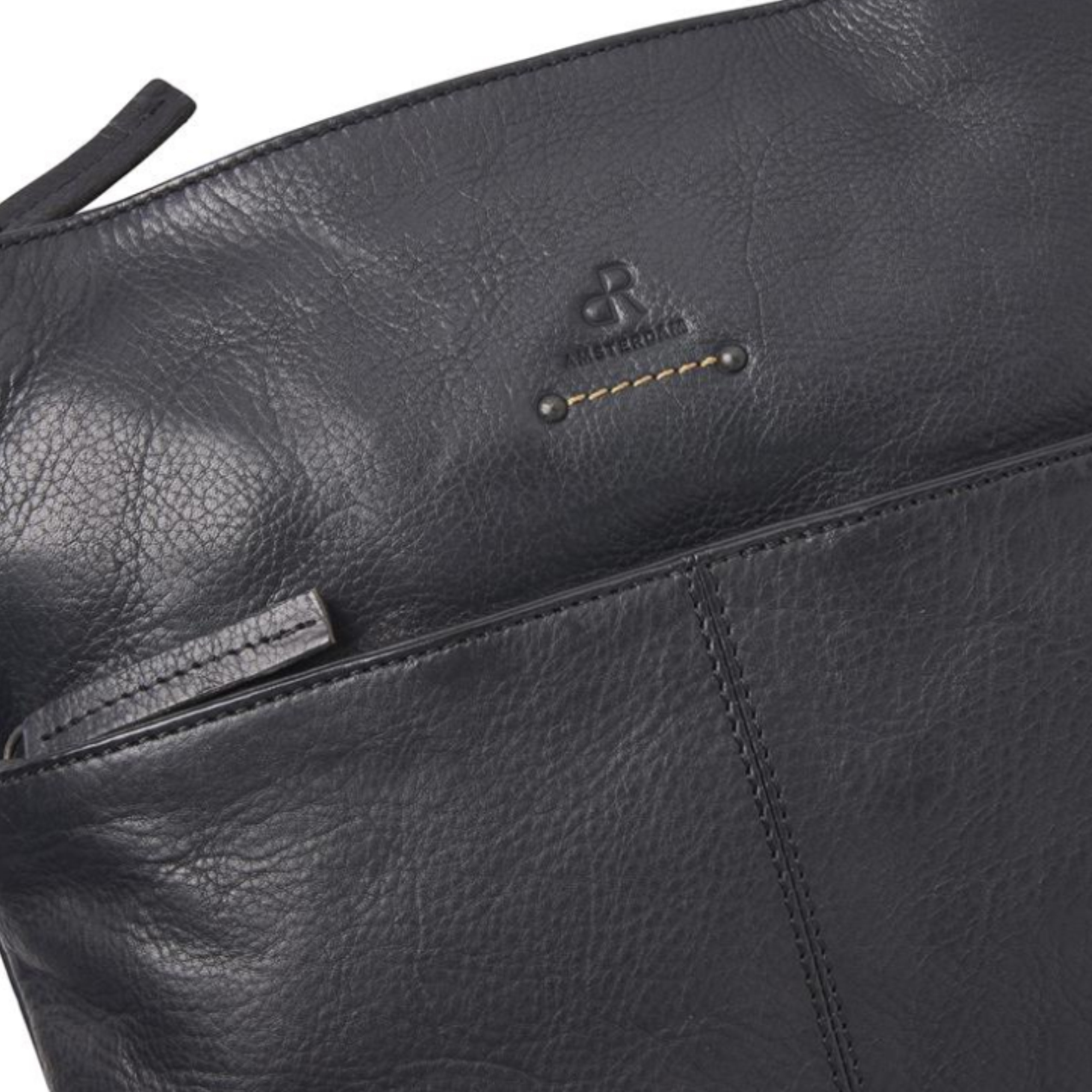 H.J. de Rooy Lederwaren 933543 Hand-Schoudertas Black
