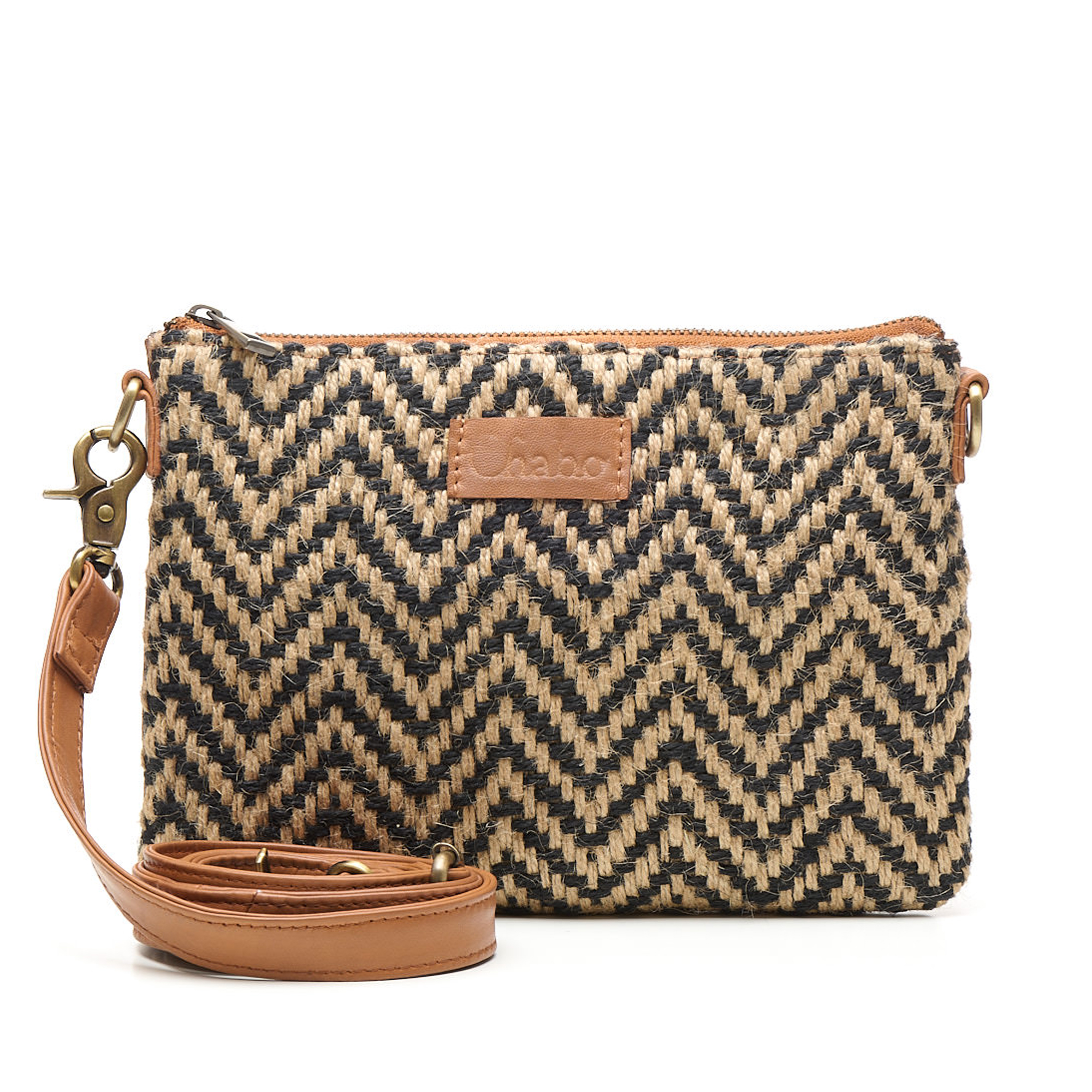 Chabo 202615 Romio Jaquard Crossbody 33 Cognac Chabo 202615 Romio Jaquard Crossbody 33 Cognac