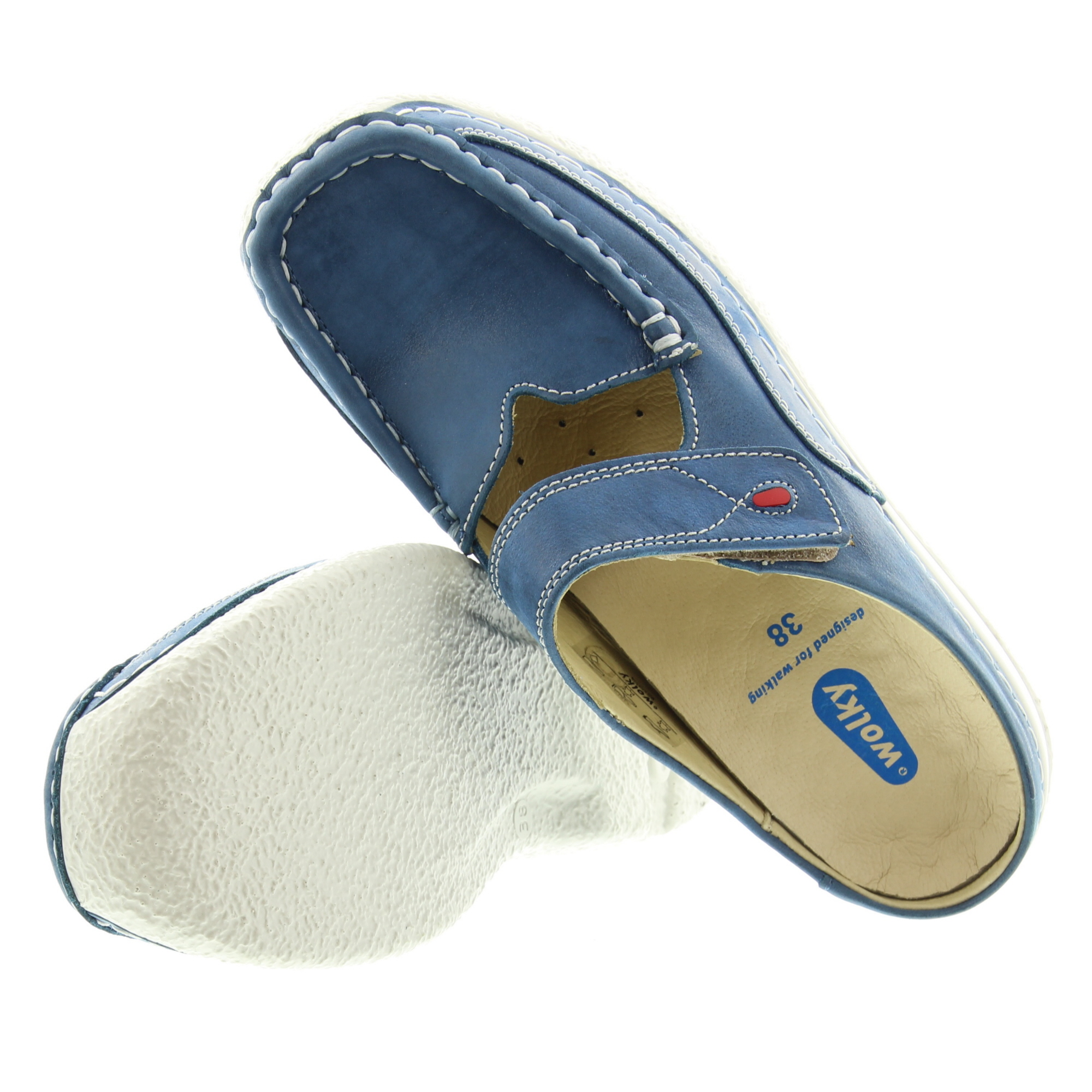 Wolky 0622736 Roll Slipper Fantastic 804 Atlantic blue