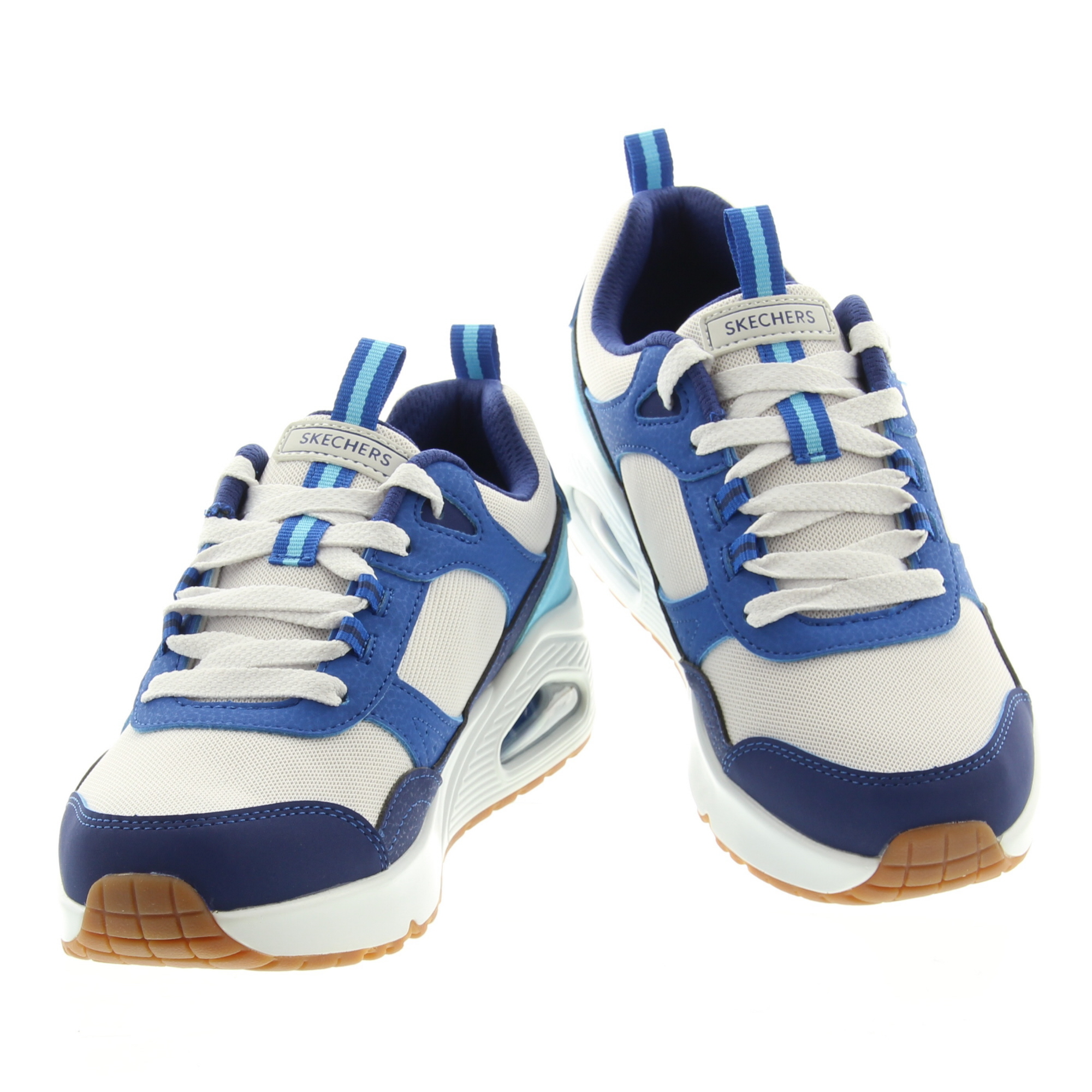 Skechers 403659 Uno-Retro LGBL Lightgrey Blu Groove