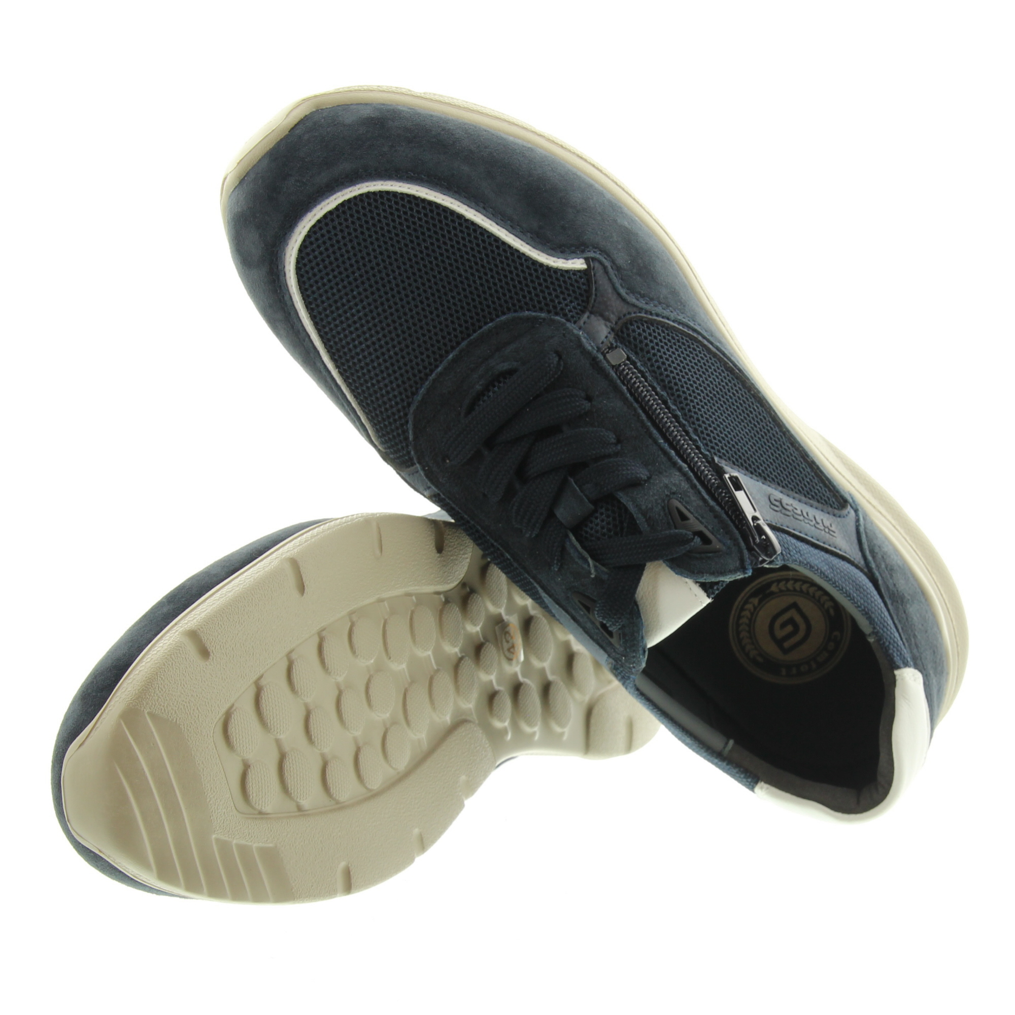 G Comfort S-966L G Navy Suede mesh
