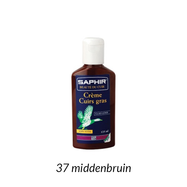 Saphir Greasy Leather Cream Wax Onguent Flacon middenbruin