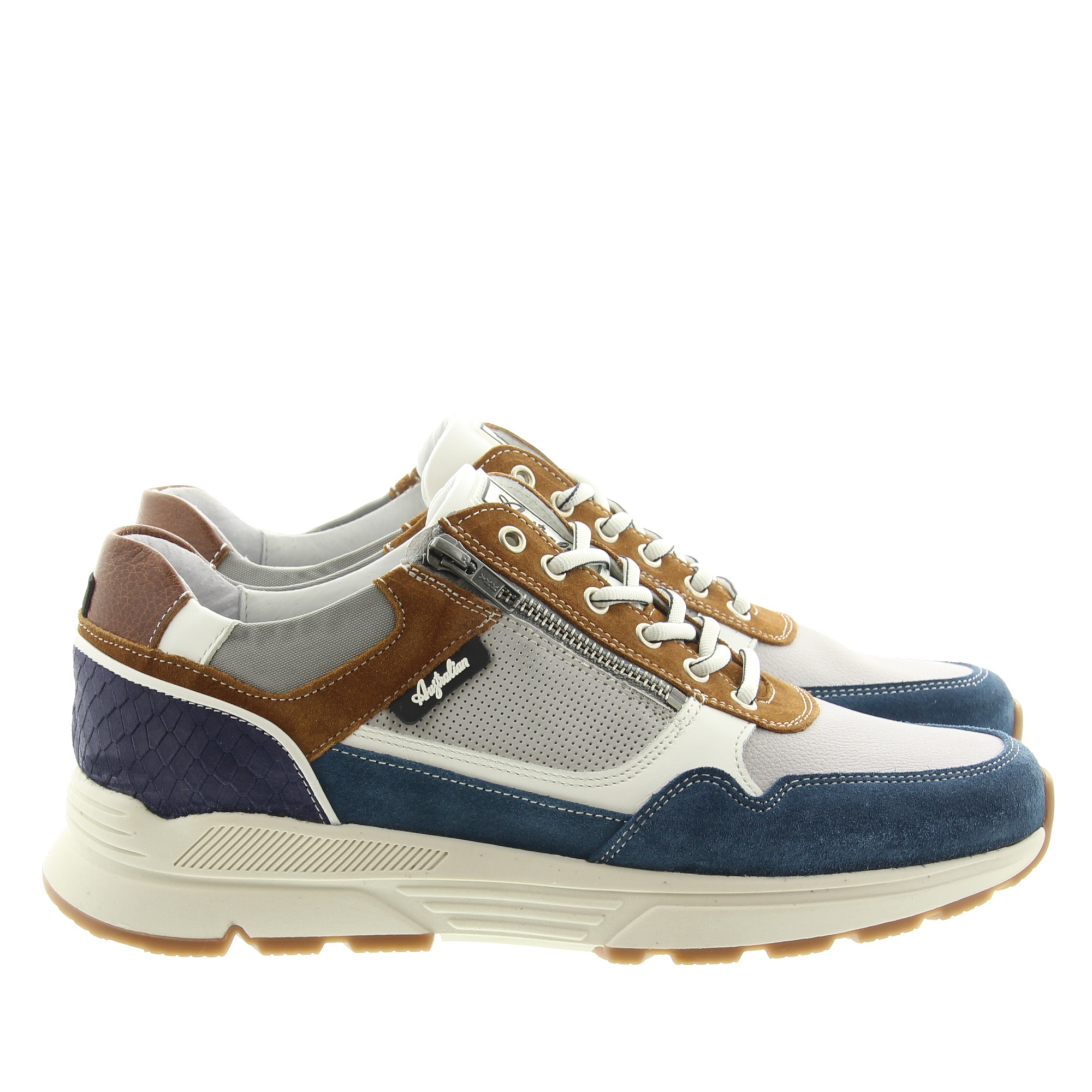 Australian Footwear Connery Width K 15.1682.02 KB3 Grey-Blue-Tan