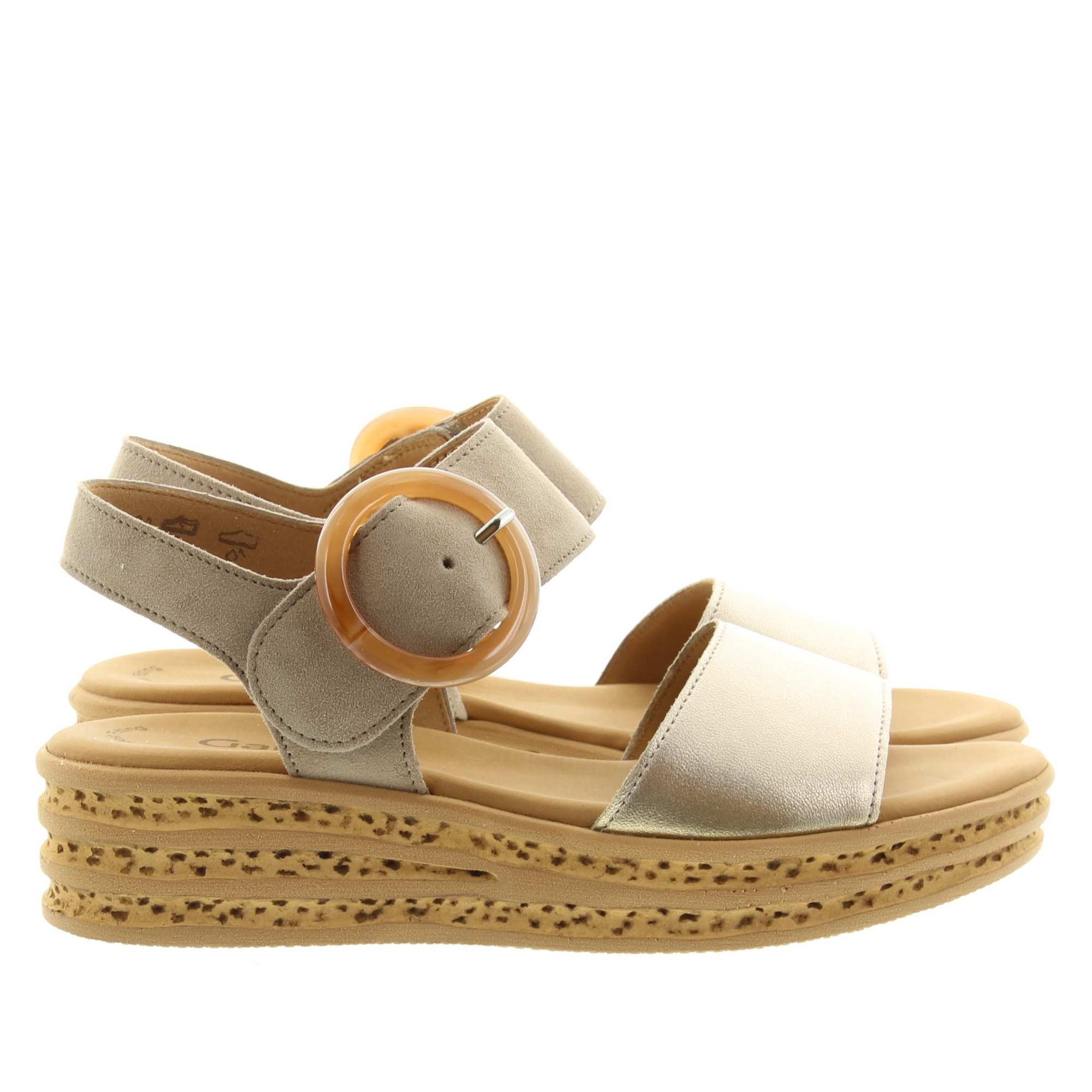 Gabor 64.550.62 Puder/rabbit Satin Metal