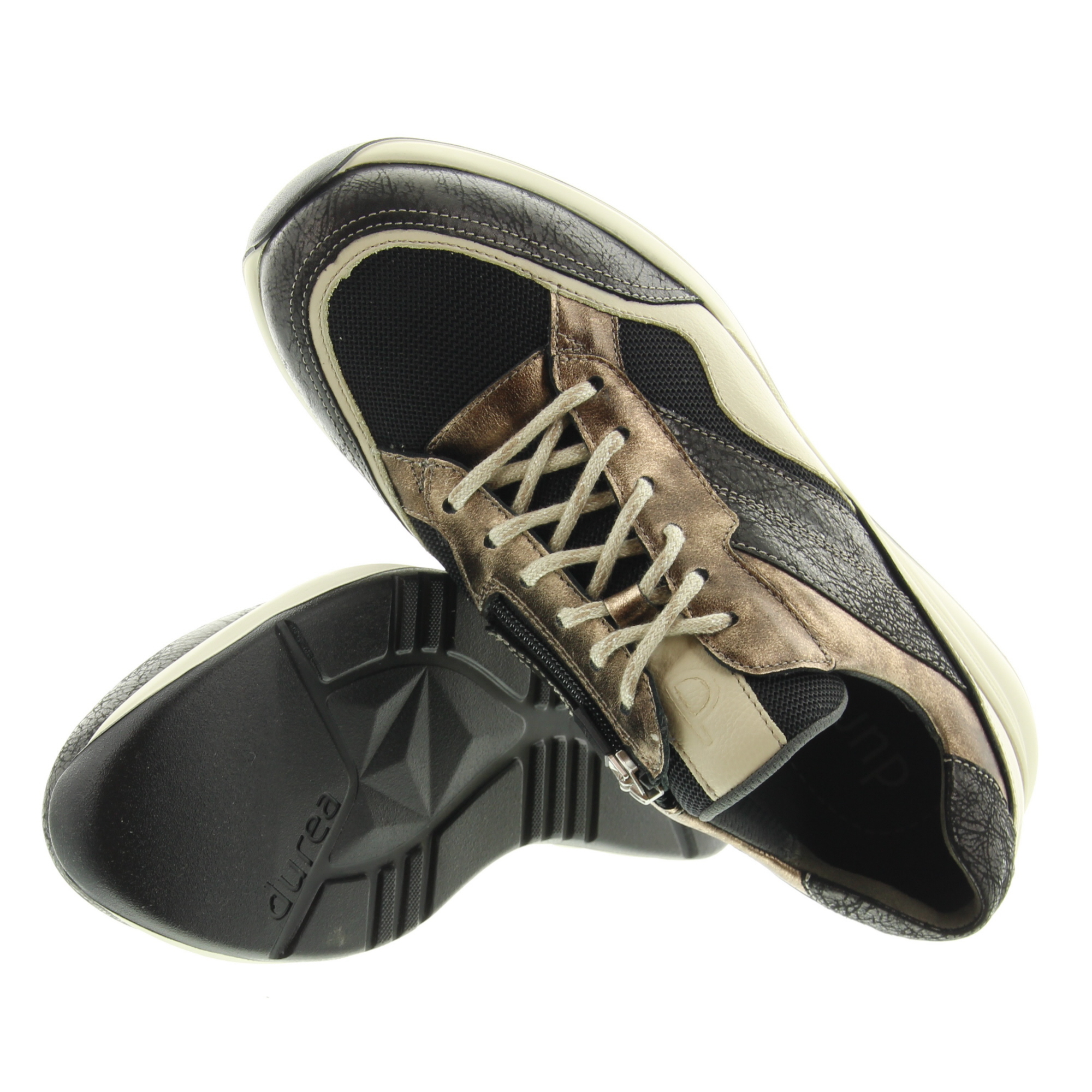 Durea 6308 605 H 1739 Zwart/beige/zwart