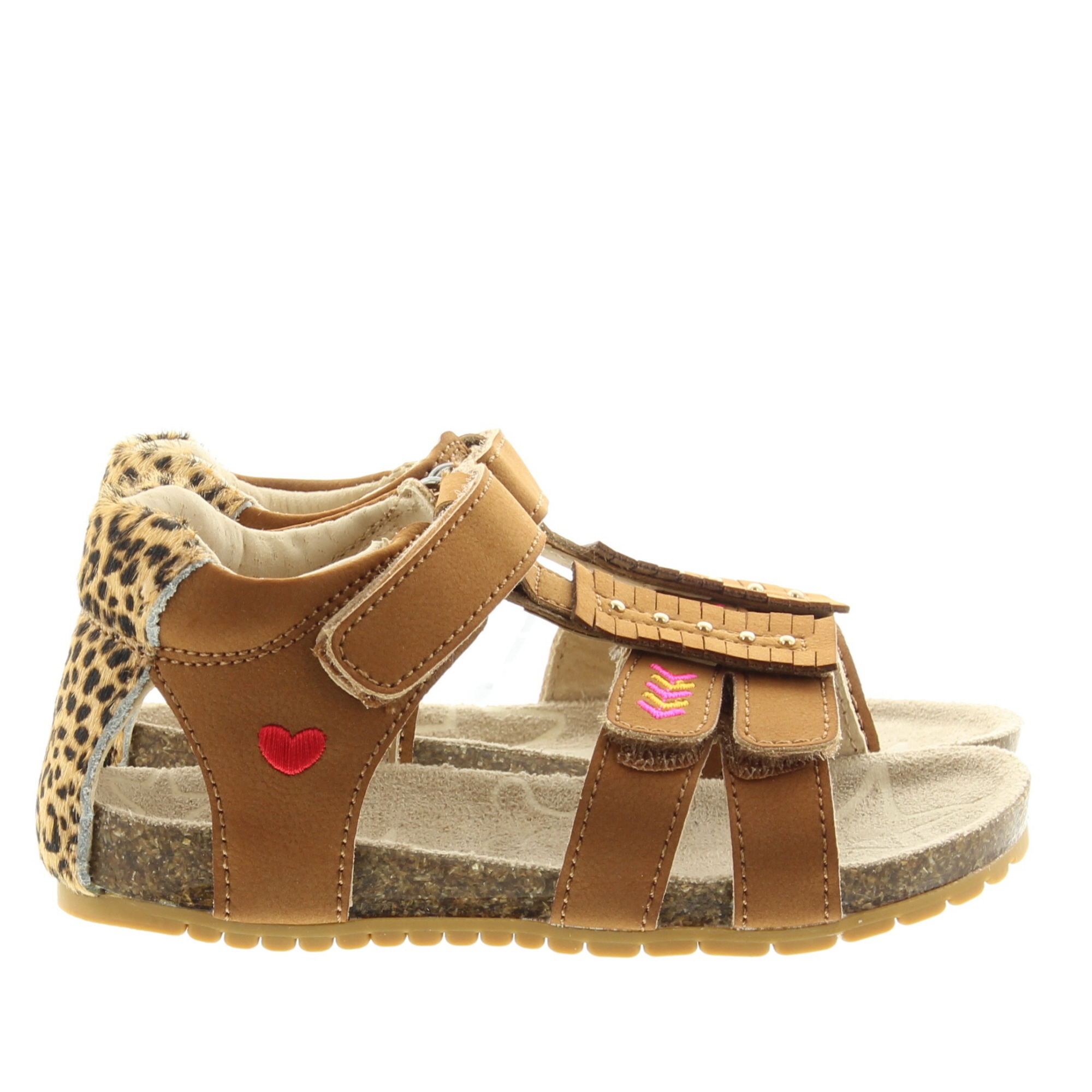 ShoesMe BI25S006-C Bio Sandaal Cognac Panter
