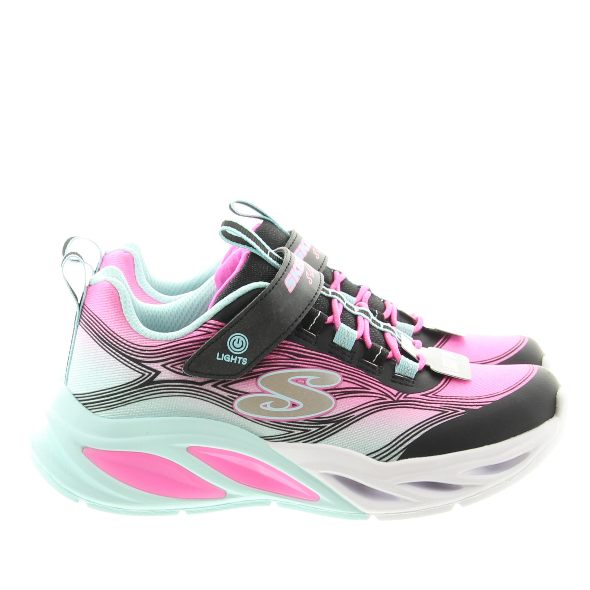 Skechers 303712L S-Lights Cosmic Glow BKMT Black Multi