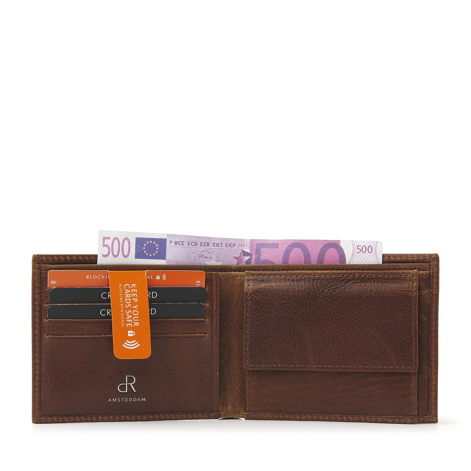 H.J. de Rooy Lederwaren 28581 Billfold Cognac