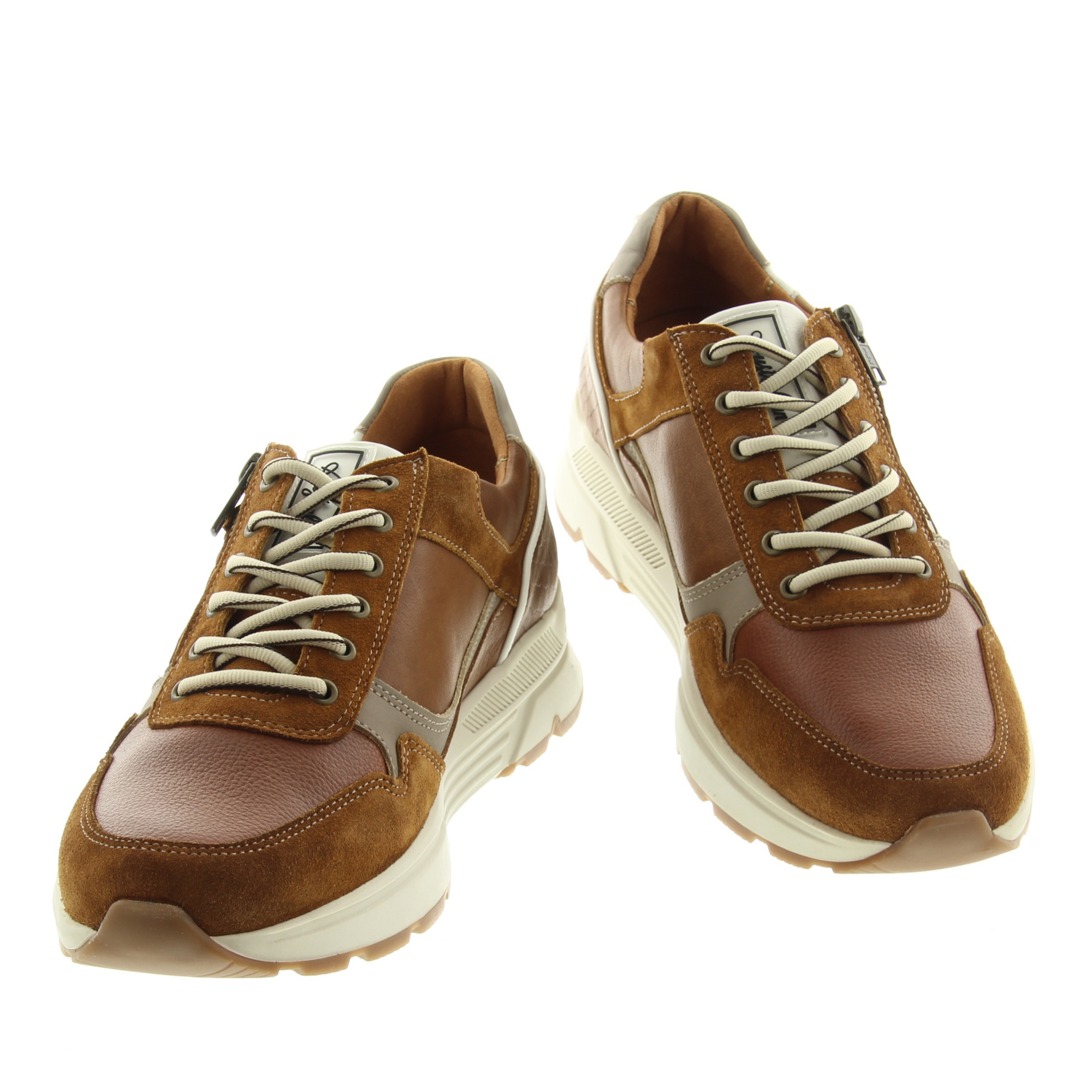 Australian Footwear 15.1682.02 Connery Width K T6E Cognac Taupe White