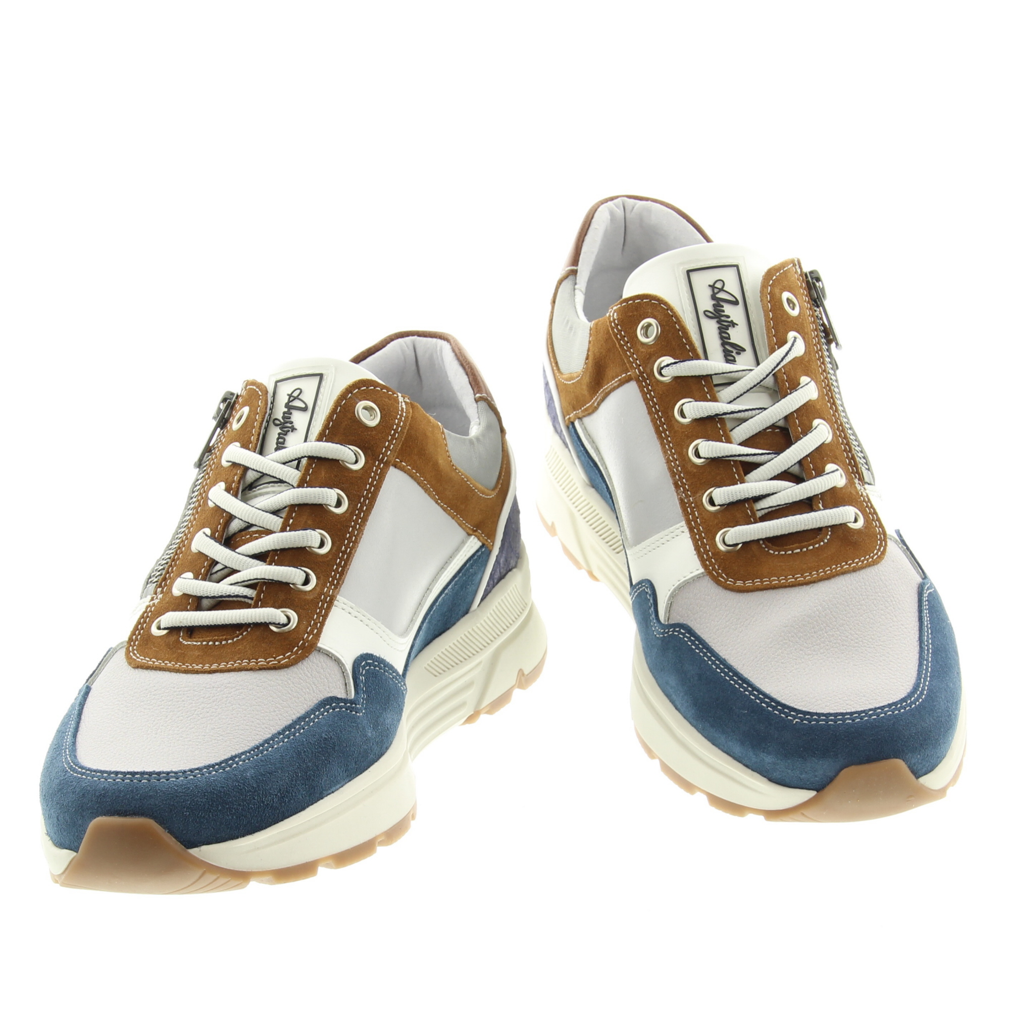 Australian Footwear Connery Width K 15.1682.02 KB3 Grey-Blue-Tan