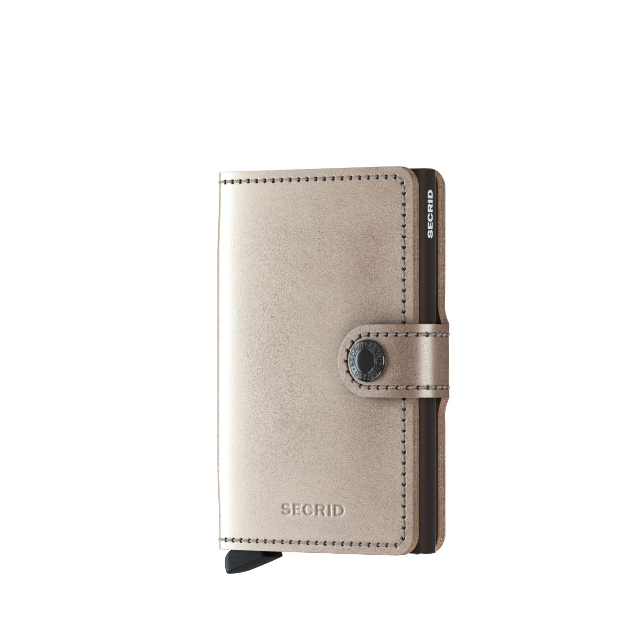 Secrid MMe Miniwallet Metallic Champagne Brown