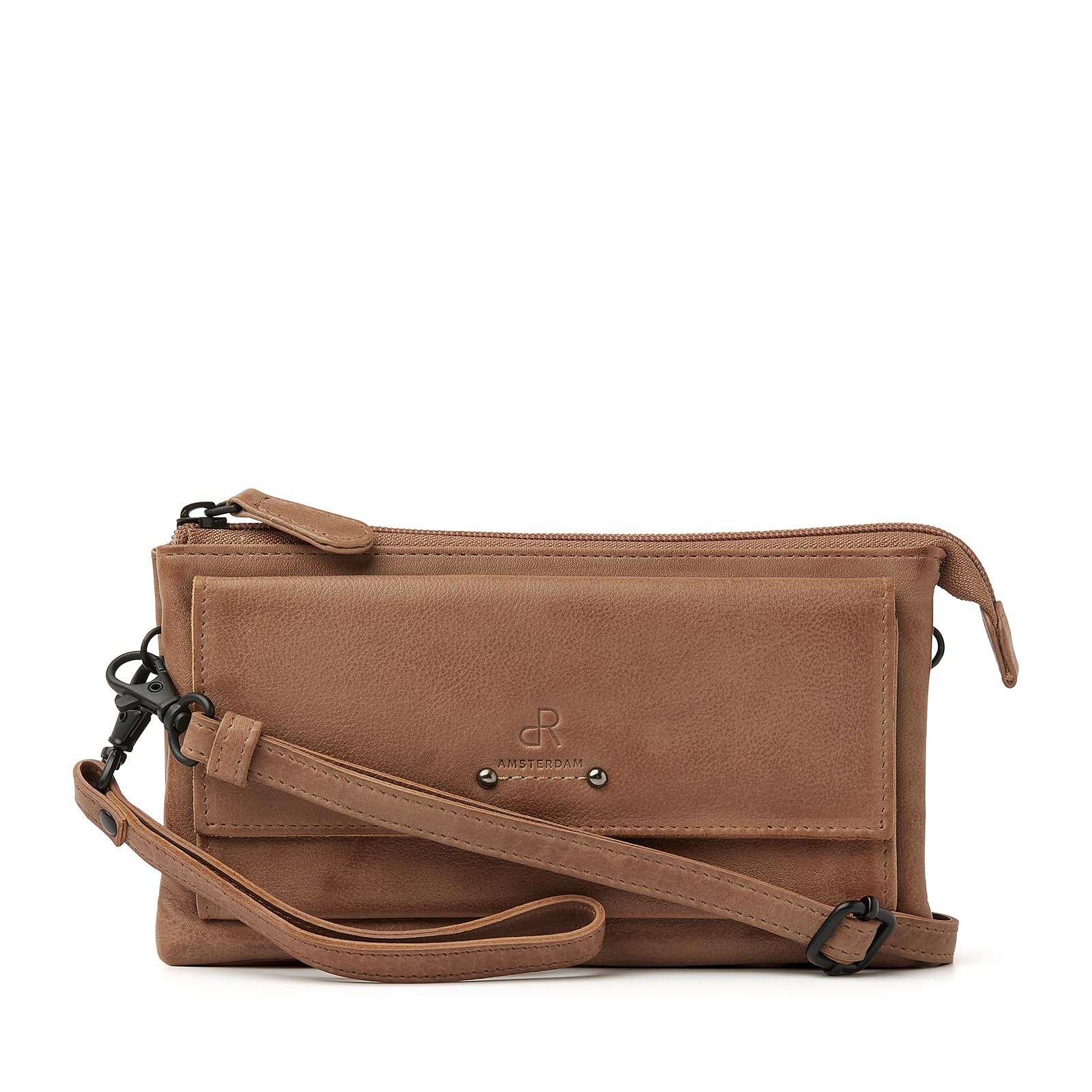 H.J. de Rooy Lederwaren 933538 Schoudertas-Clutch Burro