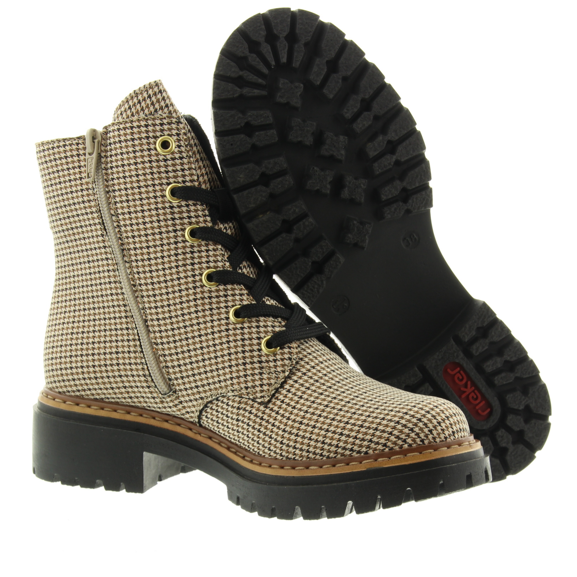 Rieker 72617 60 Beige Schwarz