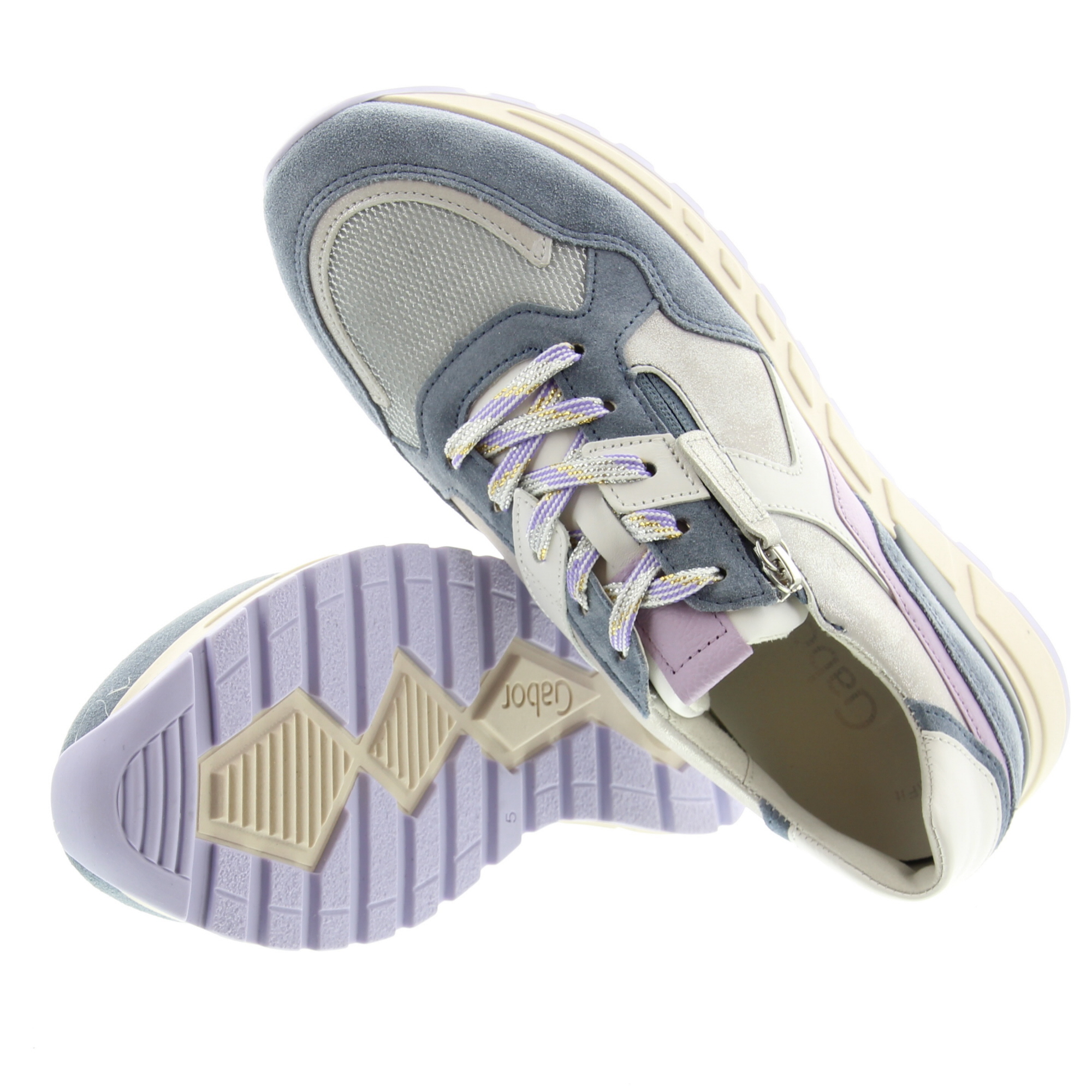 Gabor 86.368.61 Silber/naut (S.viola)