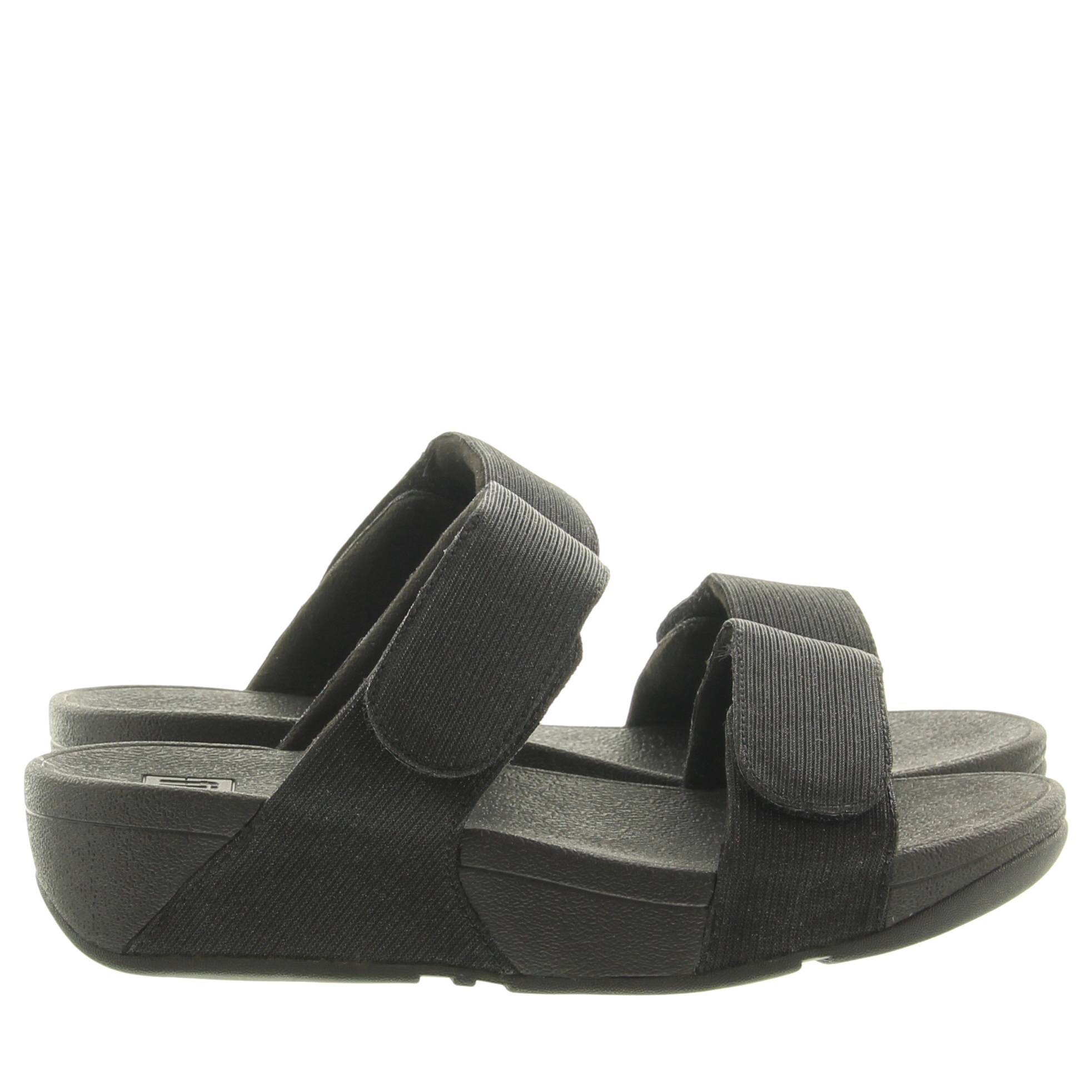 Fitflop FZ9 Lulu Adj. Shimmerlux Slide 090 All Black
