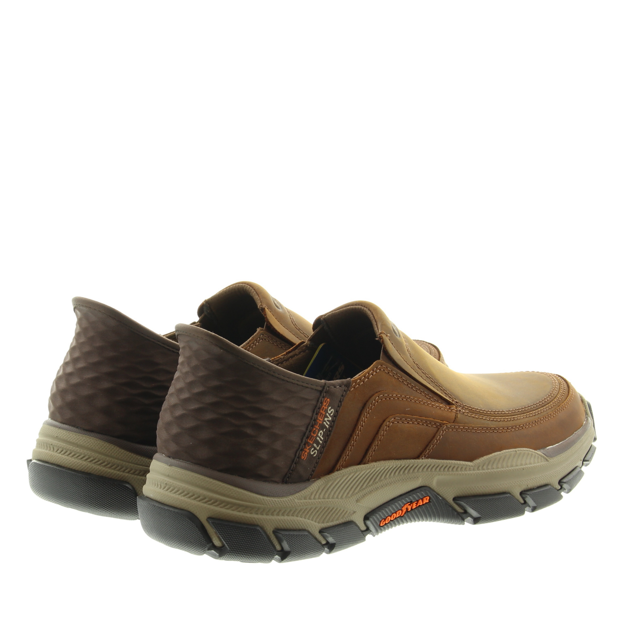 Skechers 204810 Respected-Elgin Slip- Ins CDB Cognac Darkbrown