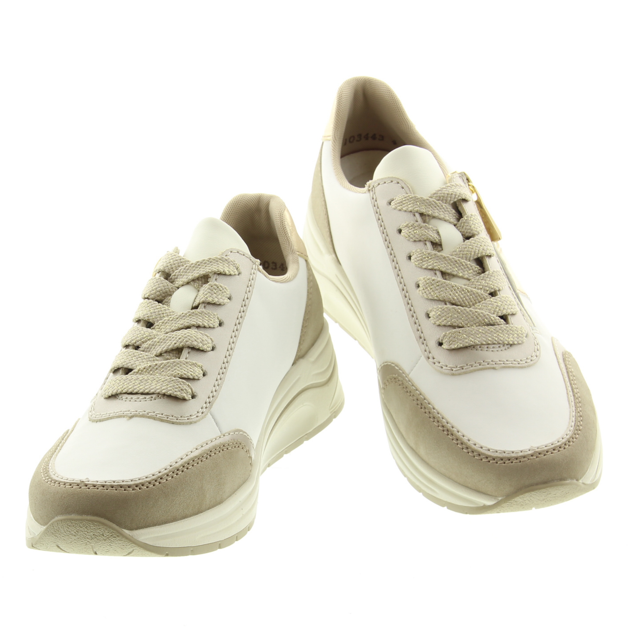 Rieker N9504 80 Lehm Champagne Weiss Lightgrey