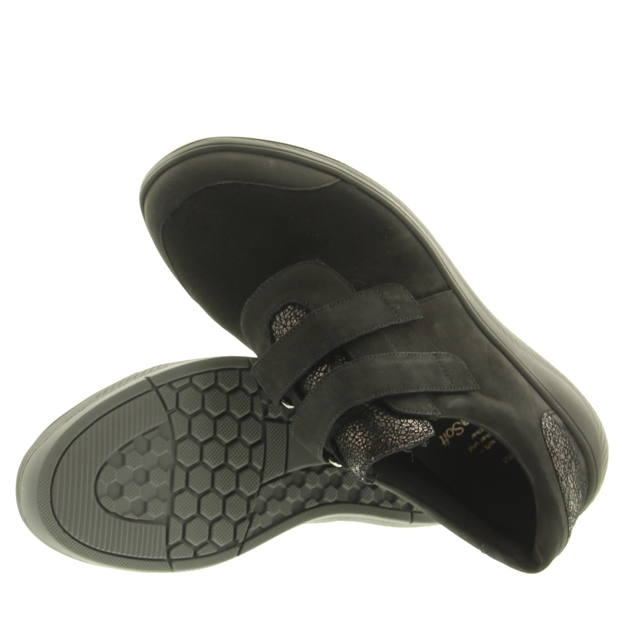Solidus 65505 Kalea 01050 Schwarz Nubuk/Suede Stretch