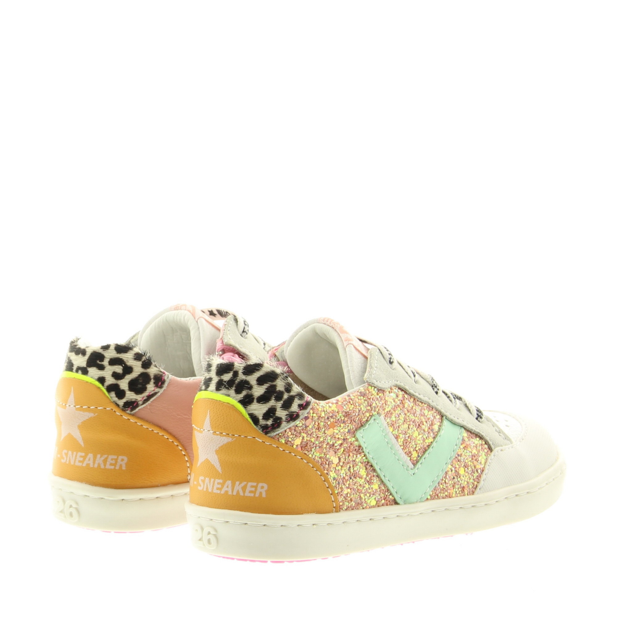 ShoesMe UR22S043-F Pink Orange Green ShoesMe UR22S043-F Pink Orange Green