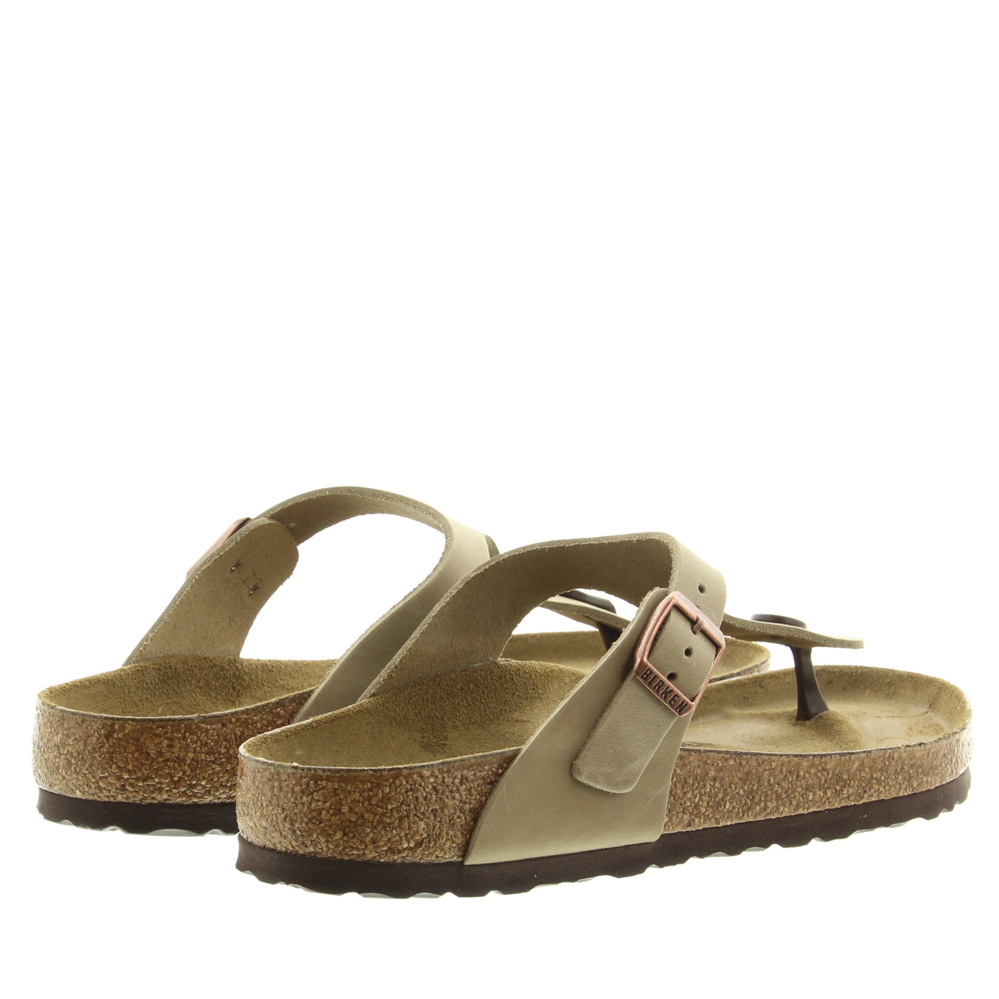 Birkenstock 0943811 Gizeh Natural Leather Oiled Tabacco Brown
