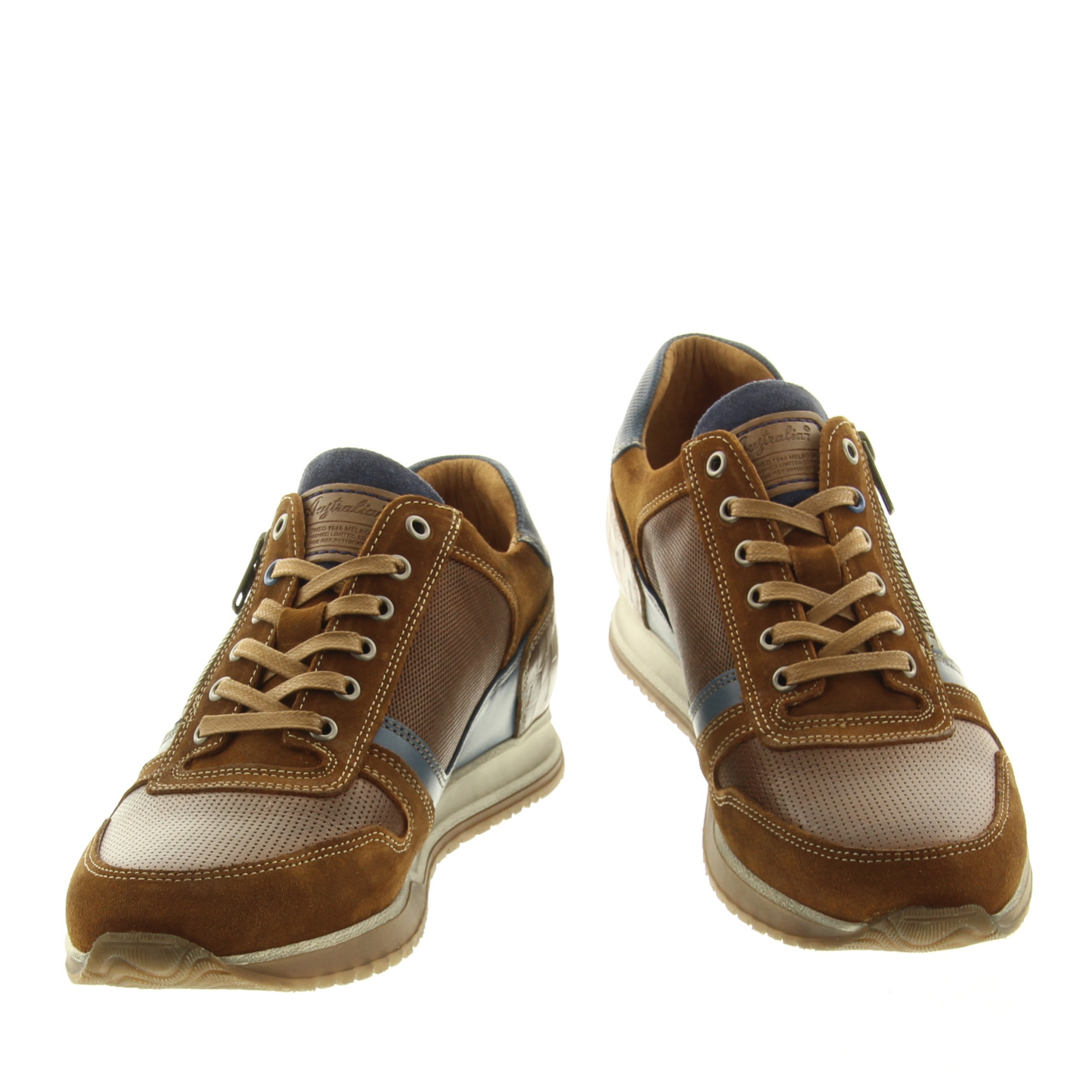 Australian Footwear Browning Width H 15.1508.02 T5D Tan Cognac Blue