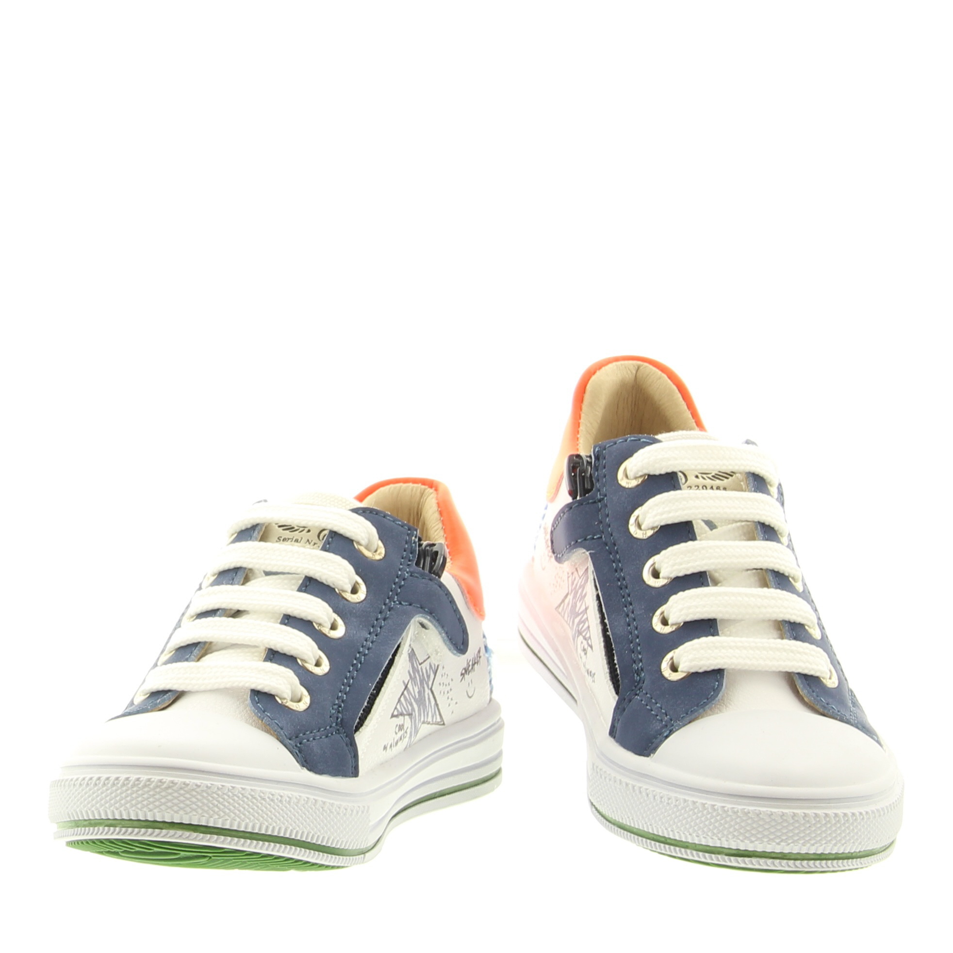 ShoesMe ON24S270-C White Blue Orange