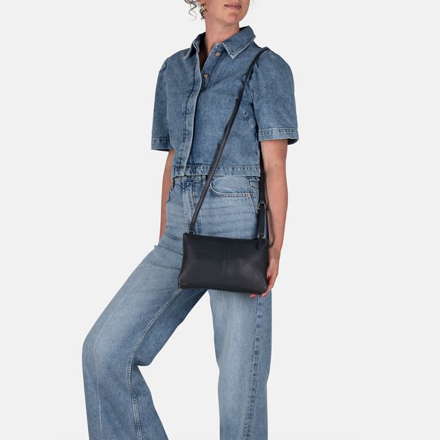 Burkely 1000342 Soft Skylar Double Pocket Zip 31 Navy