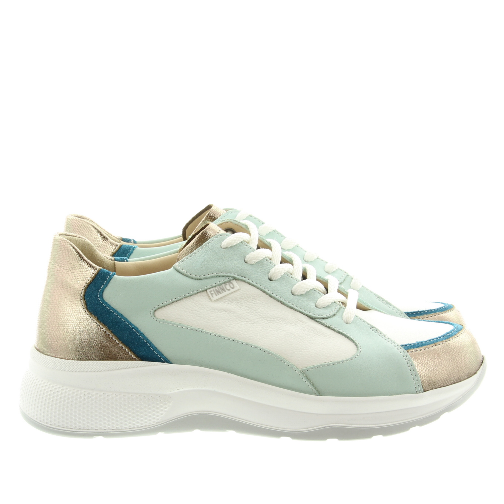 Finn Comfort Piccadilly 02780 Oro Turkis Weiss Mint 902960